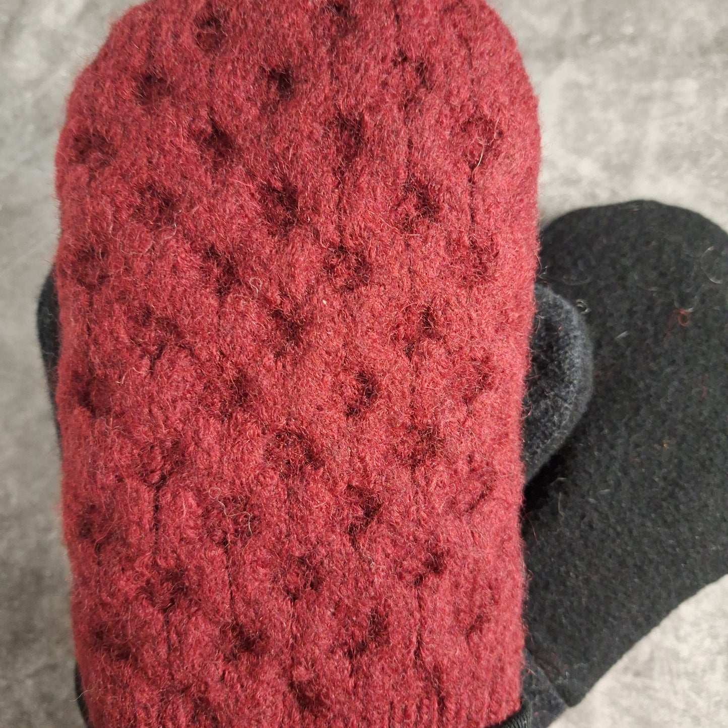 Large- Deep Rich and Red-Pure Wool