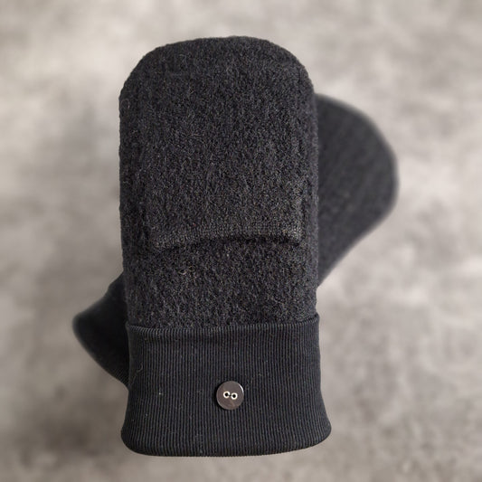 Medium - Black Pockets - Pure Wool