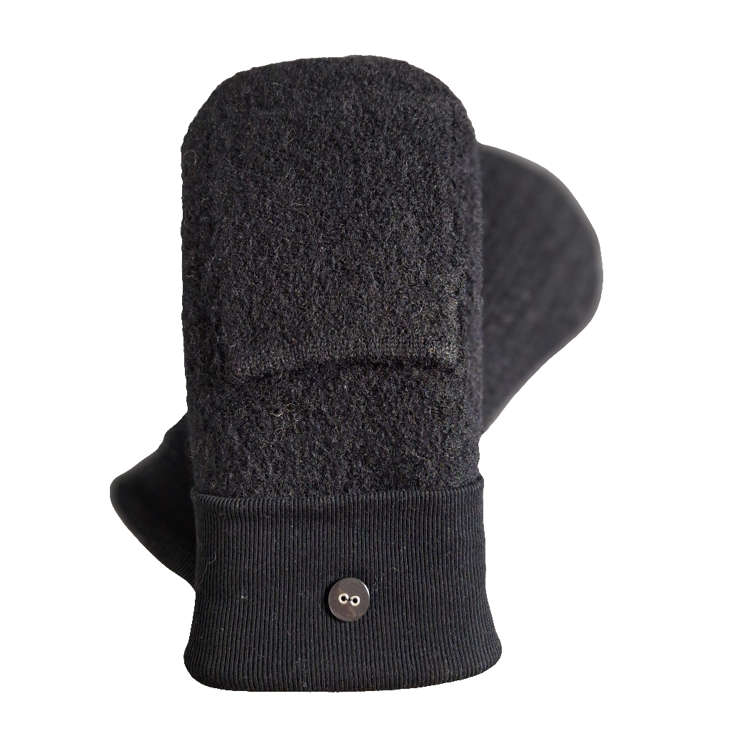 Medium - Black Pockets - Pure Wool